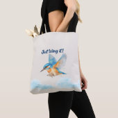 Ijsvogel boodschappentas tote bag (Dichtbij)