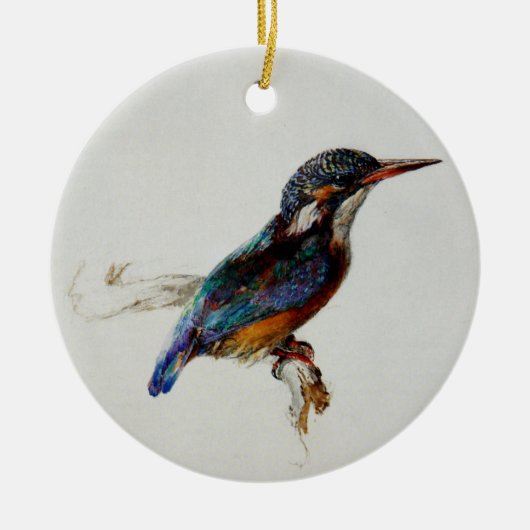 IJsvogel (door John Ruskin) Keramisch Ornament (Voorkant)