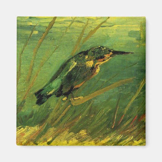 Ijsvogel door Vincent van Gogh Magneet (Voorkant)