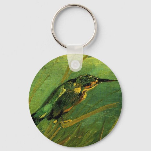 Ijsvogel door Vincent van Gogh Sleutelhanger (Achterkant)
