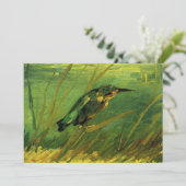 Ijsvogel door Vincent van Gogh Uitnodiging (Staand voorkant)