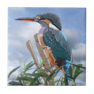 IJsvogel en Wilg Tegeltje