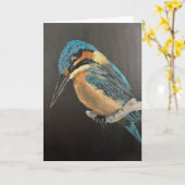 IJsvogel Kunst Kaart van Kwaliteit (Gele Bloem)