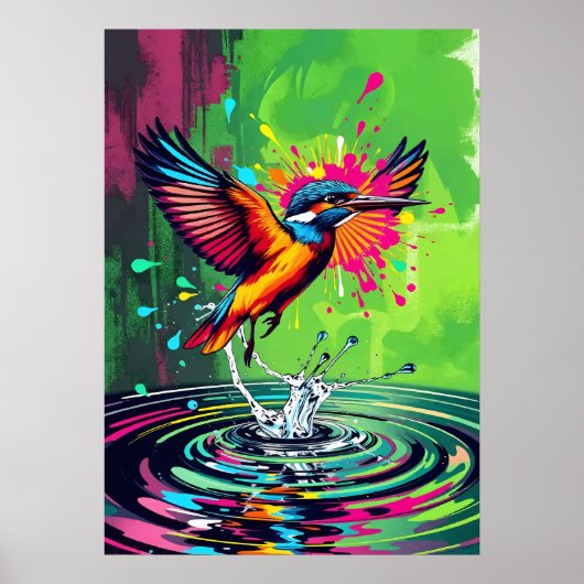 IJsvogel Kunst Poster (Voorkant)