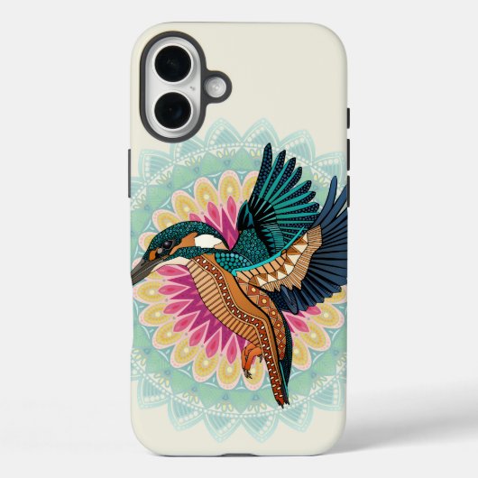 ijsvogel-mandala Case-Mate iPhone case (Achterkant)