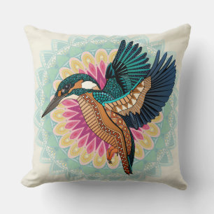 ijsvogel-mandala kussen