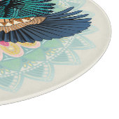 ijsvogel-mandala snijplank (Hoek)