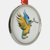 IJsvogel Metalen Ornament (Rechts)