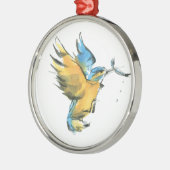 IJsvogel Metalen Ornament (Links)