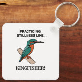 IJsvogel Oefent Stilte Als IJsvogel Sleutelhanger (Achterkant)