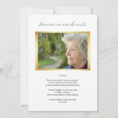 IJsvogel Paarse Irissen Viering van het Leven Kaart (Achterkant)