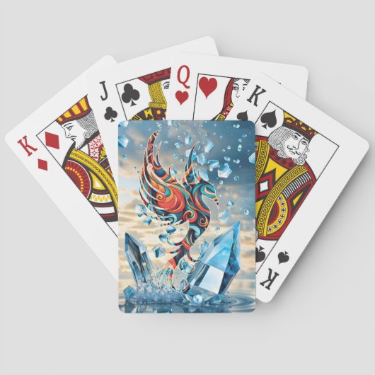 ijsvogel pokerkaarten (Achterkant)