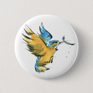 IJsvogel Ronde Button 5,7 Cm
