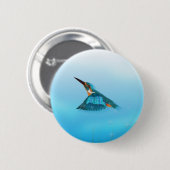 IJsvogel Ronde Button 5,7 Cm (Voorkant /achterkant)