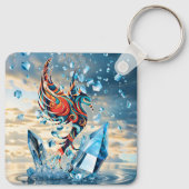 ijsvogel sleutelhanger (Achterkant)