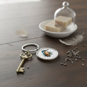 Ijsvogel Splash Sleutelhanger