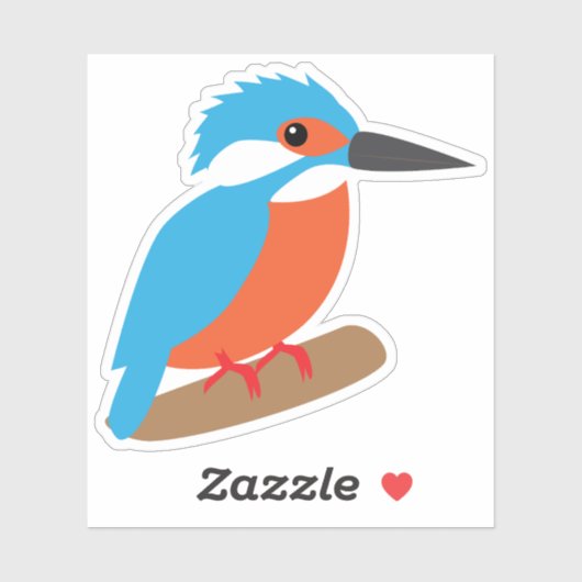IJsvogel Sticker (Vel)