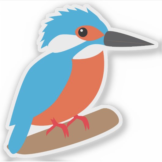 IJsvogel Sticker (Voorkant)