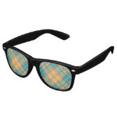Ijsvogel Tartan Retro Zonnebril (Gekanteld)