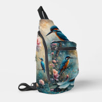 IJsvogel vogel boven water en Rozen