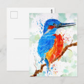 IJsvogel Wachtend op Prooi Briefkaart (Voorkant / Achterkant)