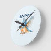 IJsvogel Wandklok (Hoek)
