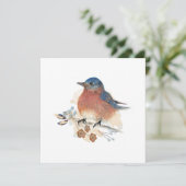 IJsvogel Waterverfschildering (Staand voorkant)