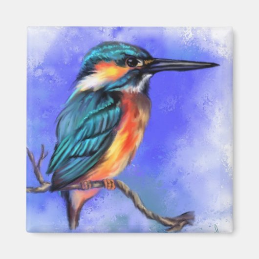 ijsvogelmagneet magneet (Voorkant)