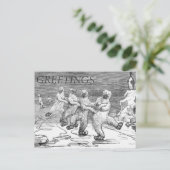 IJSVORMENDE POLAIRE BEREN BRIEFKAART (Staand voorkant)