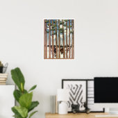 ijsvorming bij bomen poster (Thuiskantoor)