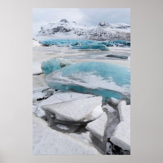 ijsvorming in de winter poster (Voorkant)