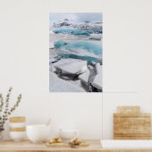ijsvorming in de winter poster (Keuken)