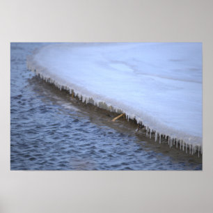 IJsvorming met waterposter Poster