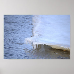IJsvorming met waterposter Poster