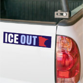 IJsvrij Anti Trump Bumpersticker (Op Truck)