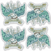 IJsvrij / Ga Vogels Stickers (Voorkant)