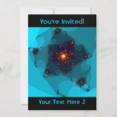 IJsvuur. Fractal Art. Blue. Kaart (Voorkant)