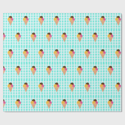 ijswafelkegel cadeaupapier (Vlak)