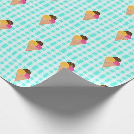 ijswafelkegel cadeaupapier (Hoek)