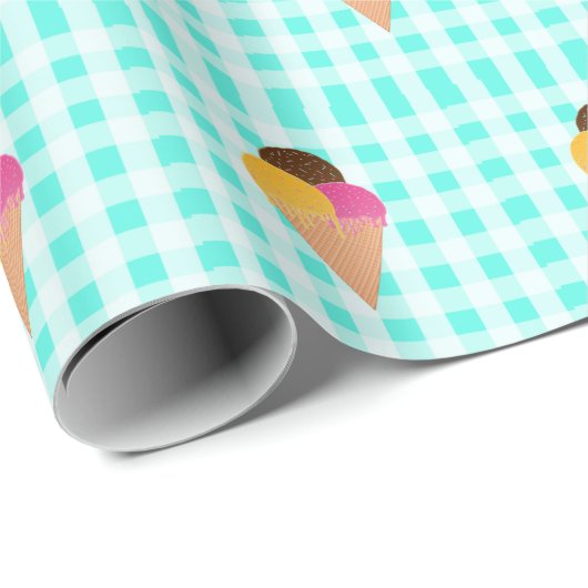 ijswafelkegel cadeaupapier (Rol Hoek)