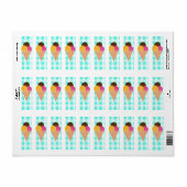 ijswafelkegel etiket (Full Sheet)