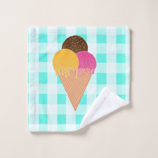 ijswafelkegel washandje (Wasdoekje)