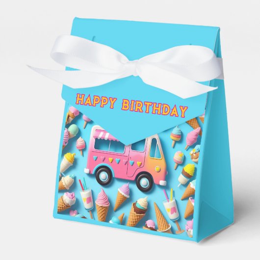 "IJSWAGEN" BEDANKDOOSJES (Voorkant Zijde)