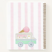 ijswagen terug naar school nostalgische retro notitieboek (Achterkant)