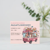 IJswagen van de verjaardag Kaart (Staand voorkant)