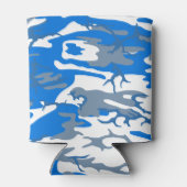 IJswater Blauwe Camo Drank Gezellig Blikjeskoeler (Achterkant)