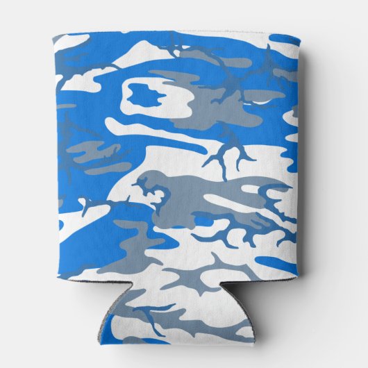 IJswater Blauwe Camo Drank Gezellig Blikjeskoeler (Achterkant)