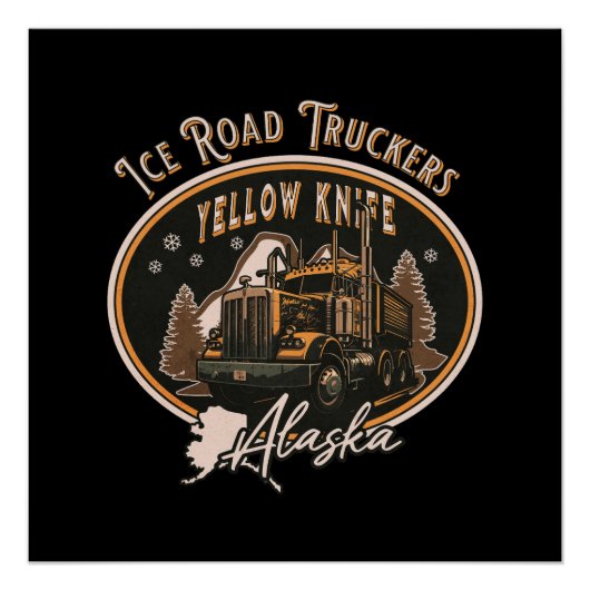 IJSWEGTRUCKER - ALASKA PERFECT POSTER (Voorkant)