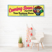 IJswinkel binnenkort verkrijgbaar Grand Opening Ba Spandoek (Insitu)