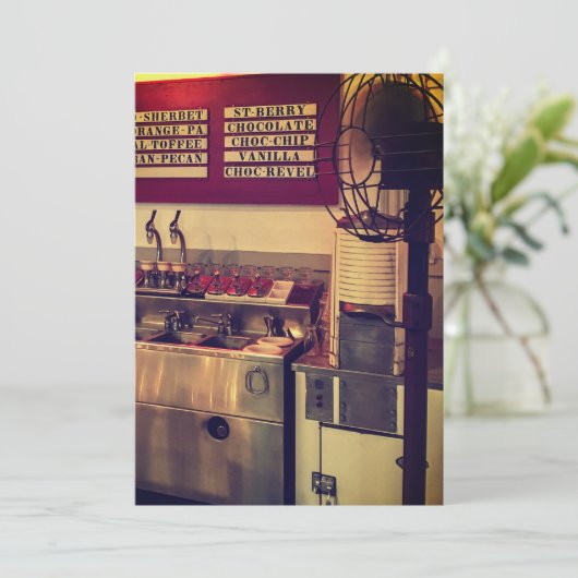  ijswinkel kaart (Staand voorkant)